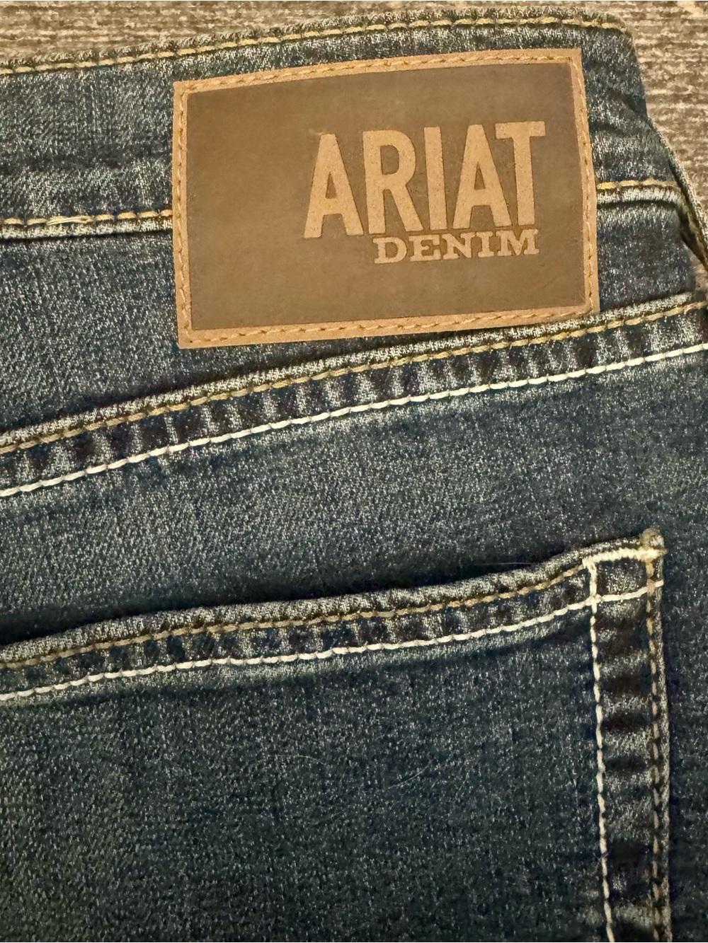 Ariat Men’s M8 Modern Slim Leg Jeans 34x34 Medium Wash Western Denim - Picture 4 of 6